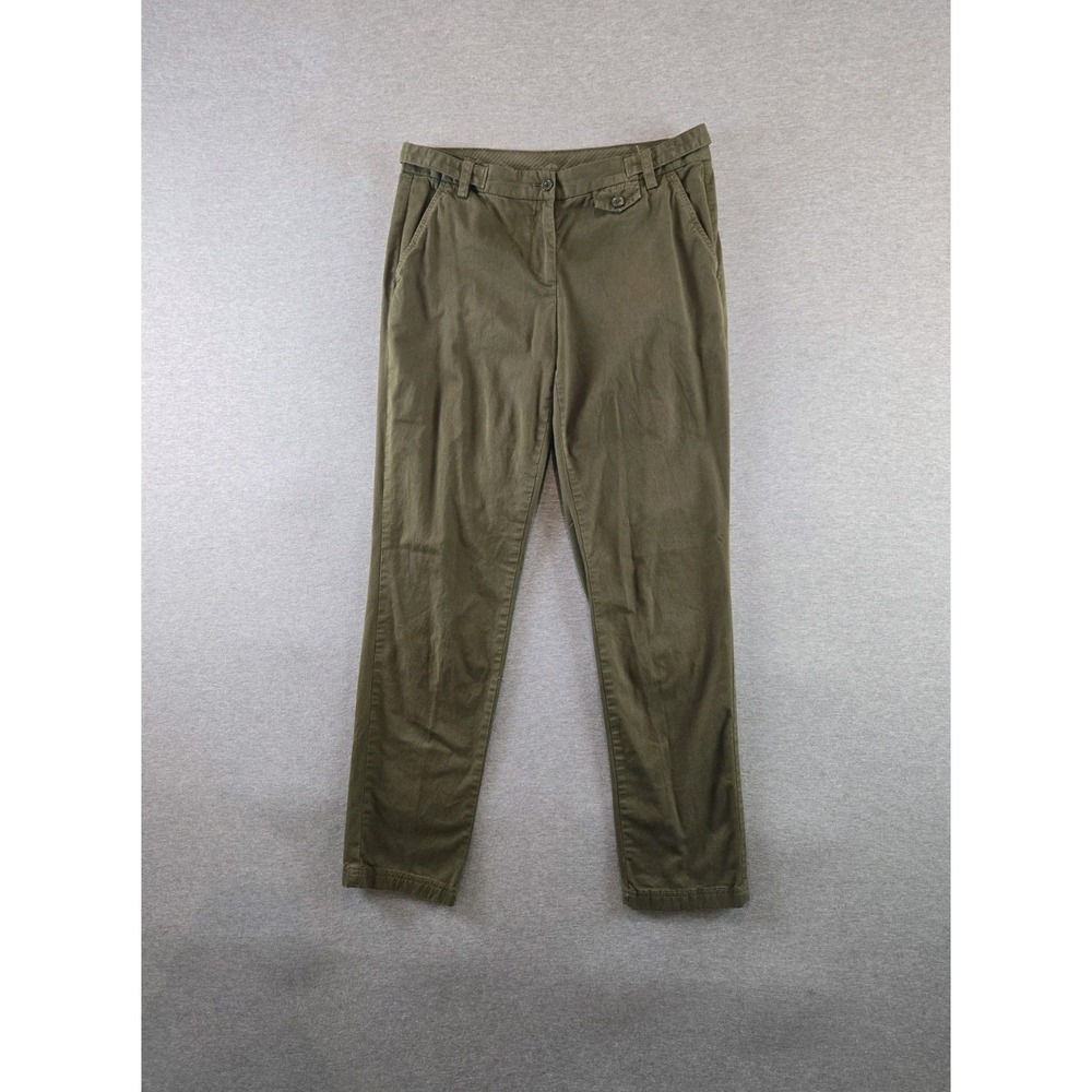 Brooks‎ Brothers Red Fleece 1818 Chino Pants Womens Size 6 Army Green Adjustable